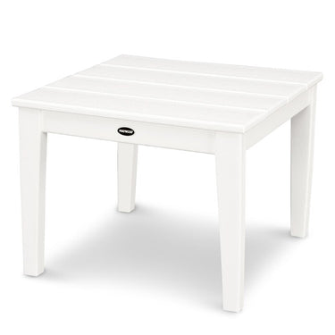 POLYWOOD Newport 22-Inch End Table - White